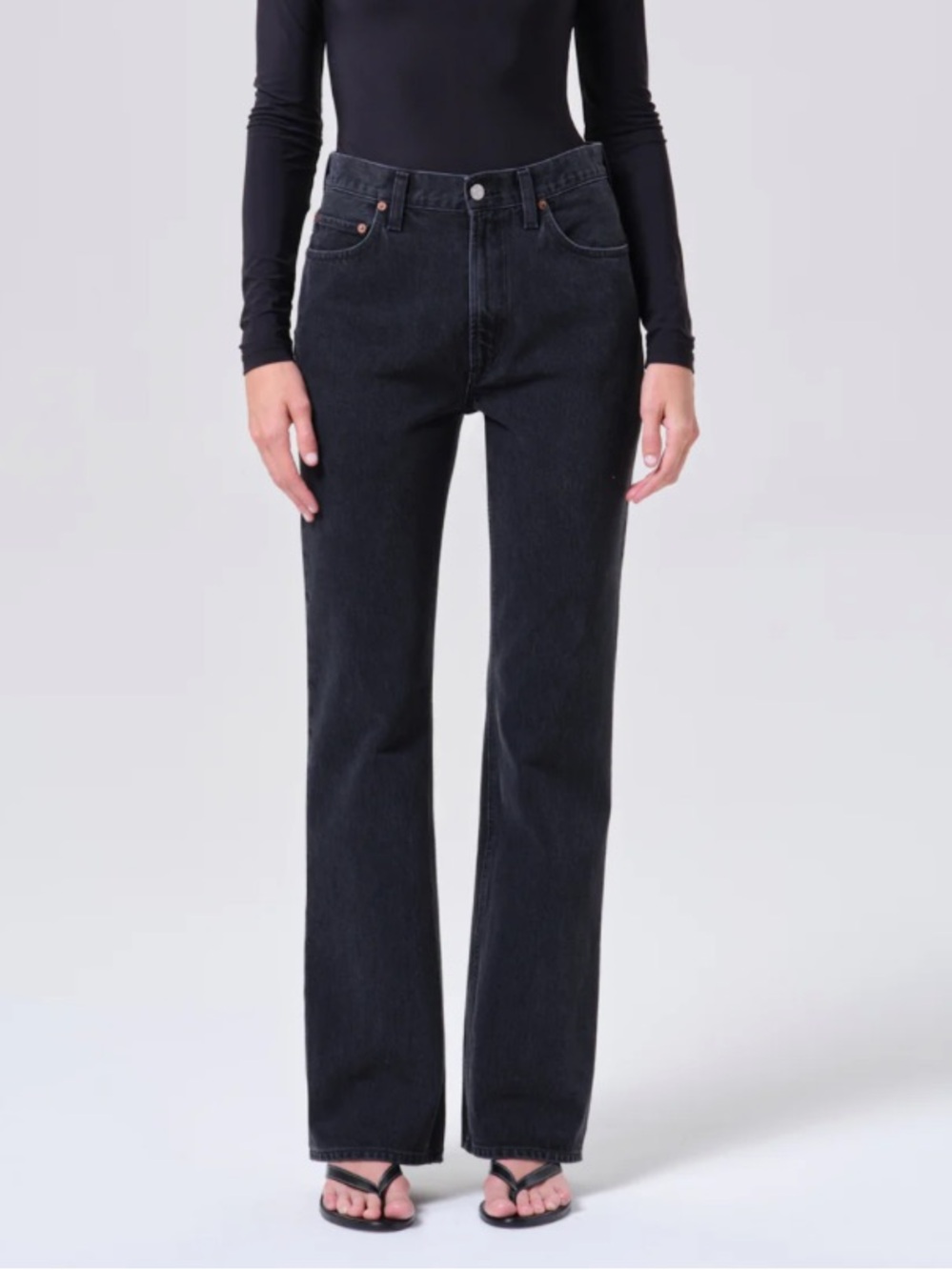 AGOLDE Leena Jean Size 30 Forecast Black NWT